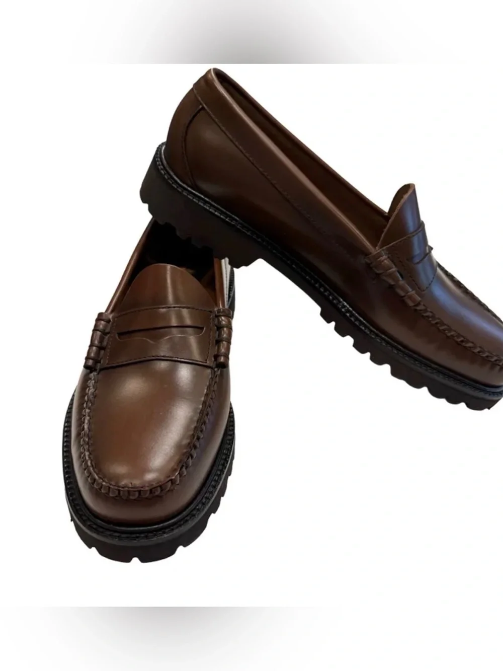 G H Bass Weejuns men’s Larson Lug Sole Loafers Sz US 8.5 NEW